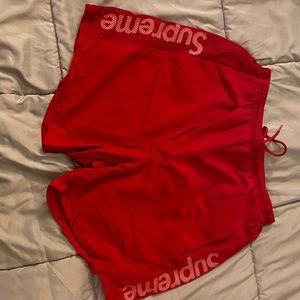Supreme Mesh Panel Water Short Red